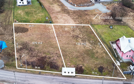FINREA│ Pozemky Dolný Kubín 670m2 a 726 m2