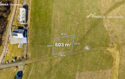 FINREA │Stavebný pozemok v Pribiši 603 m2