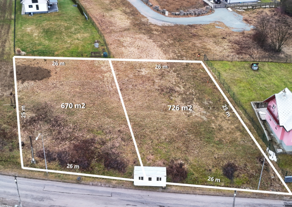 FINREA│ Pozemky Dolný Kubín 670m2 a 726 m2